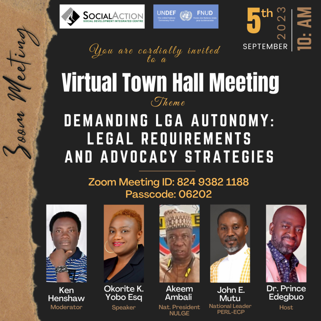 Legal Requirements and Strategies to Achieving Local Government Autonomy in Nigeria